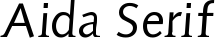 Aida Serif font